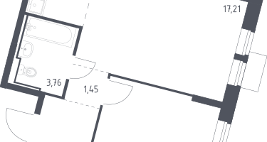 Студия, 40&nbsp;м²