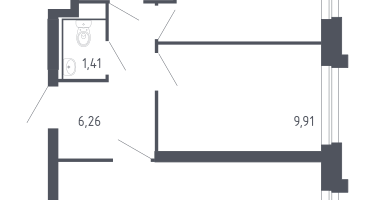 2-к. квартира, 48&nbsp;м²