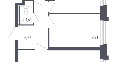 2-к. квартира, 48&nbsp;м²