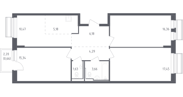 Студия, 81&nbsp;м²