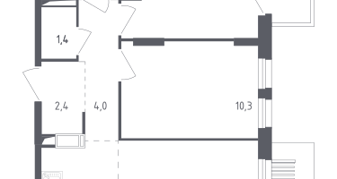 Студия, 51&nbsp;м²