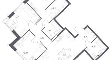 Студия, 81&nbsp;м²