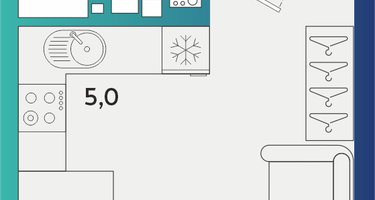 Студия, 25&nbsp;м²