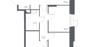 3-к. квартира, 64&nbsp;м²