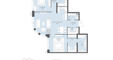 3-к. квартира, 157&nbsp;м²
