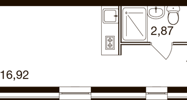 Студия, 20&nbsp;м²