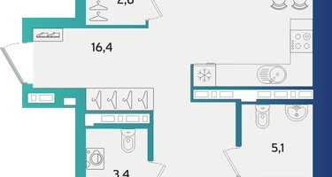 3-к. квартира, 90&nbsp;м²