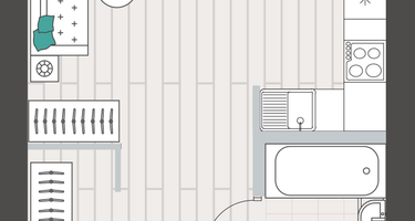 Студия, 29&nbsp;м²