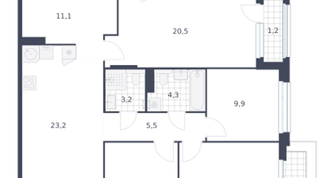 4-к. квартира, 112&nbsp;м²