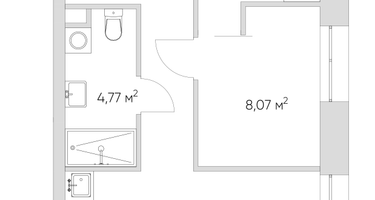 1-к. квартира, 44&nbsp;м²
