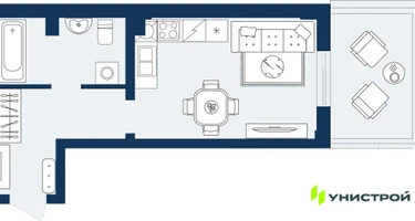 Студия, 31 м²