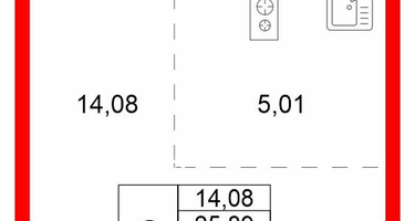 Студия, 27&nbsp;м²
