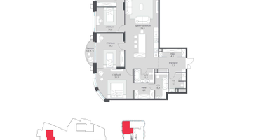 3-к. квартира, 153&nbsp;м²