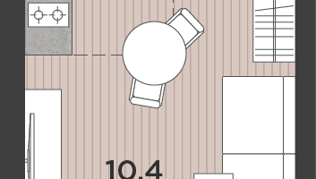 Студия, 23 м²