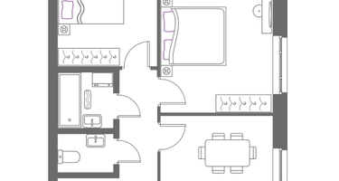 2-к. квартира, 52&nbsp;м²