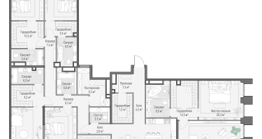 1-к. квартира, 282&nbsp;м²
