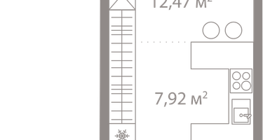 Студия, 35&nbsp;м²