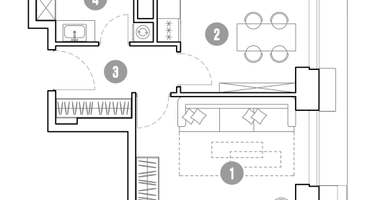1-к. квартира, 36 м²