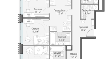 4-к. квартира, 205 м²