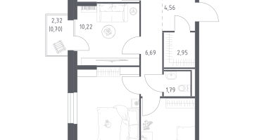 3-к. квартира, 68&nbsp;м²