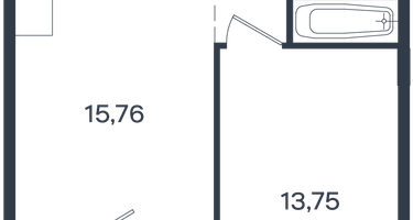 1-к. квартира, 41 м²