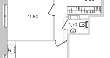 2-к. квартира, 57 м²