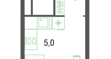 Студия, 20&nbsp;м²