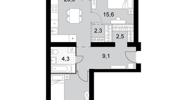 3-к. квартира, 69&nbsp;м²