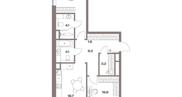 3-к. квартира, 76&nbsp;м²