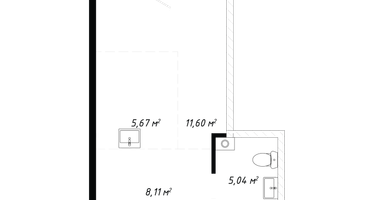 1-к. квартира, 34 м²