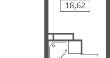 Студия, 18&nbsp;м²