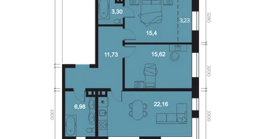 3-к. квартира, 75&nbsp;м²