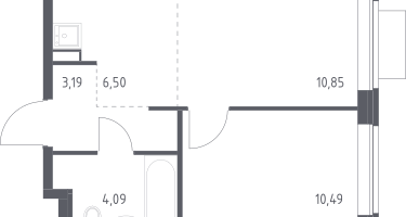 Студия, 35&nbsp;м²