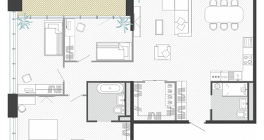 4-к. квартира, 109 м²