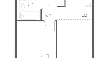 Студия, 35&nbsp;м²
