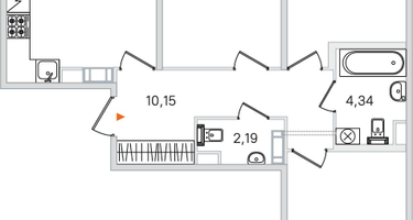3-к. квартира, 75&nbsp;м²