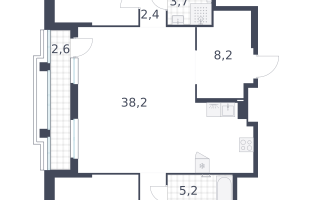5-к. квартира, 144 м²