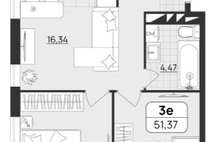 2-к. квартира, 45,2 м²