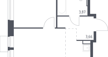 Студия, 32&nbsp;м²