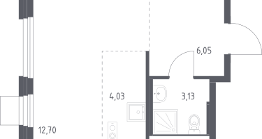 Студия, 25&nbsp;м²