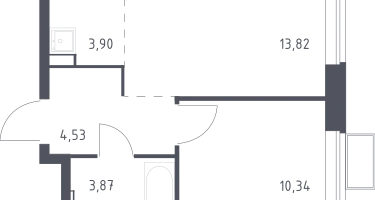 Студия, 36&nbsp;м²