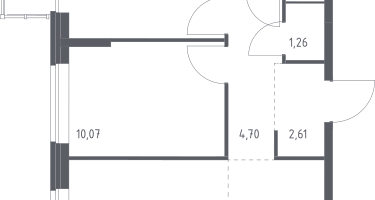 Студия, 52&nbsp;м²