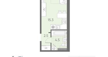 Студия, 22&nbsp;м²