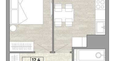 1-к. квартира, 37&nbsp;м²