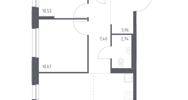 Студия, 62&nbsp;м²