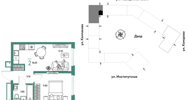 Студия, 36&nbsp;м²