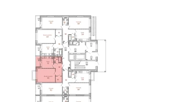 1-к. квартира, 42&nbsp;м²