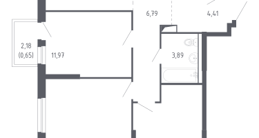 Студия, 77&nbsp;м²