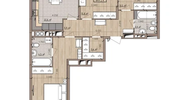 3-к. квартира, 97&nbsp;м²