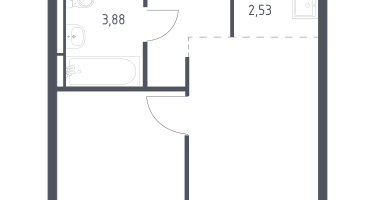 Студия, 32&nbsp;м²